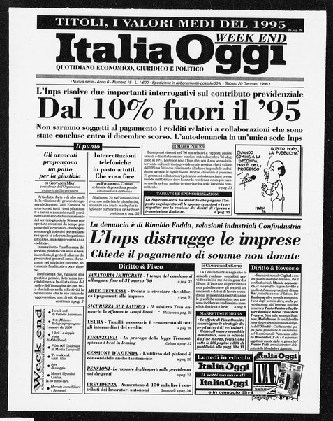 Italia oggi : quotidiano di economia finanza e politica